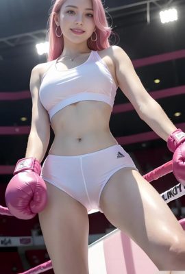 [rear] ピンクのボクシングガールAI