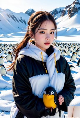 AI生成~NATSUNE_AI-南極の女の子