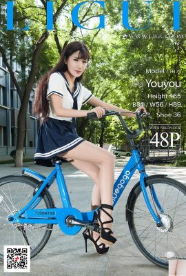 [Liguiインターネットビューティー] 20171207 モデル Xiaoxiao 自転車美脚