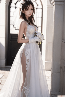 純白のウェディングドレス-1080