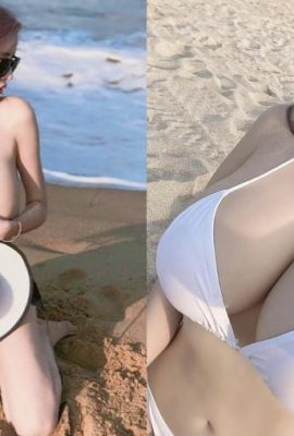 最も強力なバービー顔の美しさ「ユアン・シン」は、ビーチで魅惑的なS字カーブを描き、傲慢で美しい胸を誇示し、目を見たとき何をすべきかわかりません（44P）