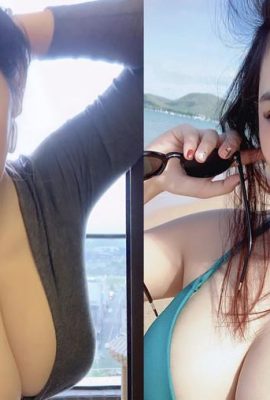 巨乳でセクシーな魅力的な女性「ティアン・ティアン」は胸の上部を支えることができません！暑すぎてセクシーな服が全部露出(20P)