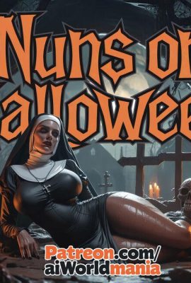 ハロウィーンの修道女