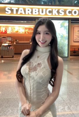 「Zhang Anqi（Qiqi）」白と美しい胸は観客の焦点です（22p）
