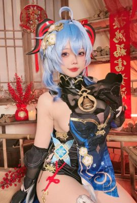 （オンラインコレクション）Coser@Xiao Yaoyao-Ganyu Hai Lantern Festival Dress（40p）