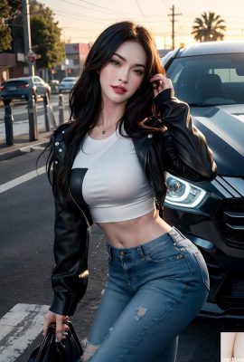 車を修理する女の子