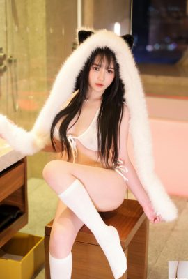 （インターネットコレクション）ソフトラブ –  Xiurenモデルホワイトキッテン（73p）