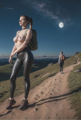 badbro_leggings登山女の子