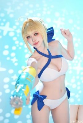 Coserの女神「Xuanzi」は魅力的で甘くて甘いです、そして彼女は彼女の超セクシーな「大きなおっぱい」（10p）を見せています