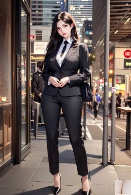 黒いスーツ