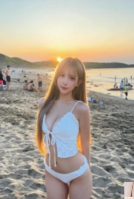 ビッグアイドプリティガール “cai cai”魅力的な甘い笑顔の深いキャリアライン（10p）