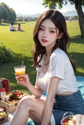 女の子とピクニックをしてください