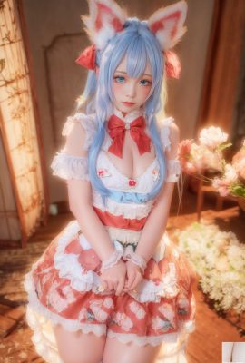 ニャーキティの「うさぎメイド」