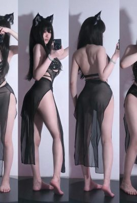 (オンラインコレクション) 高橋ちりん – マジックドラゴン+黒ジャケット+黒ガーゼくり抜き遊びの最新3セット(100P)