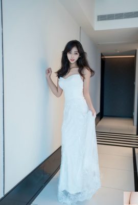 （オンラインコレクション）白いガーゼに乳房とおまんこが漏れる美しい美女シー・アンアンの最新作10月31日